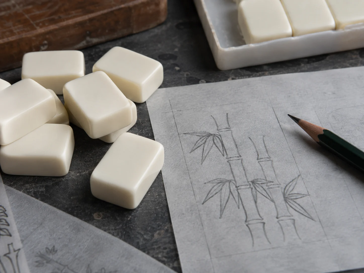 7 artwork checks before producing custom mahjong tiles — illustrative editorial photograph