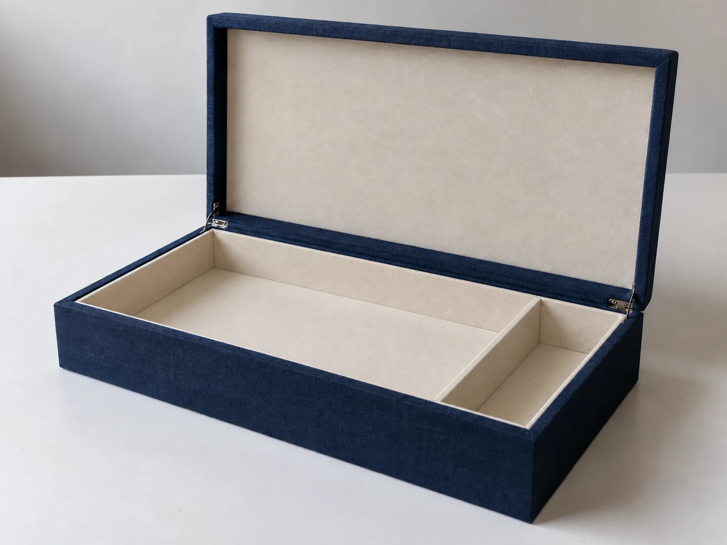 Illustrative boxes collection in navy, teal and cream